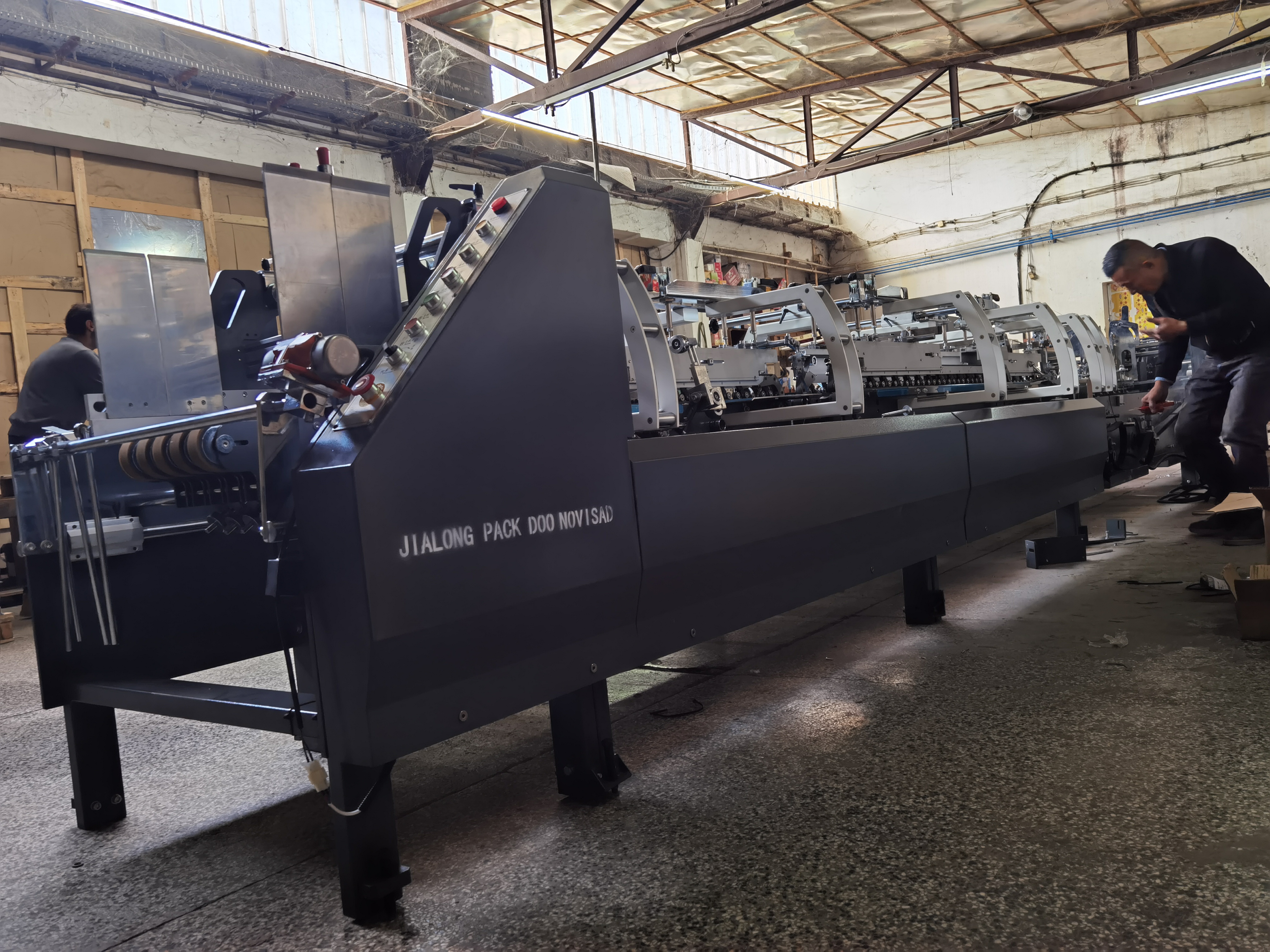 Auto Folder Gluer with Glue Spray System