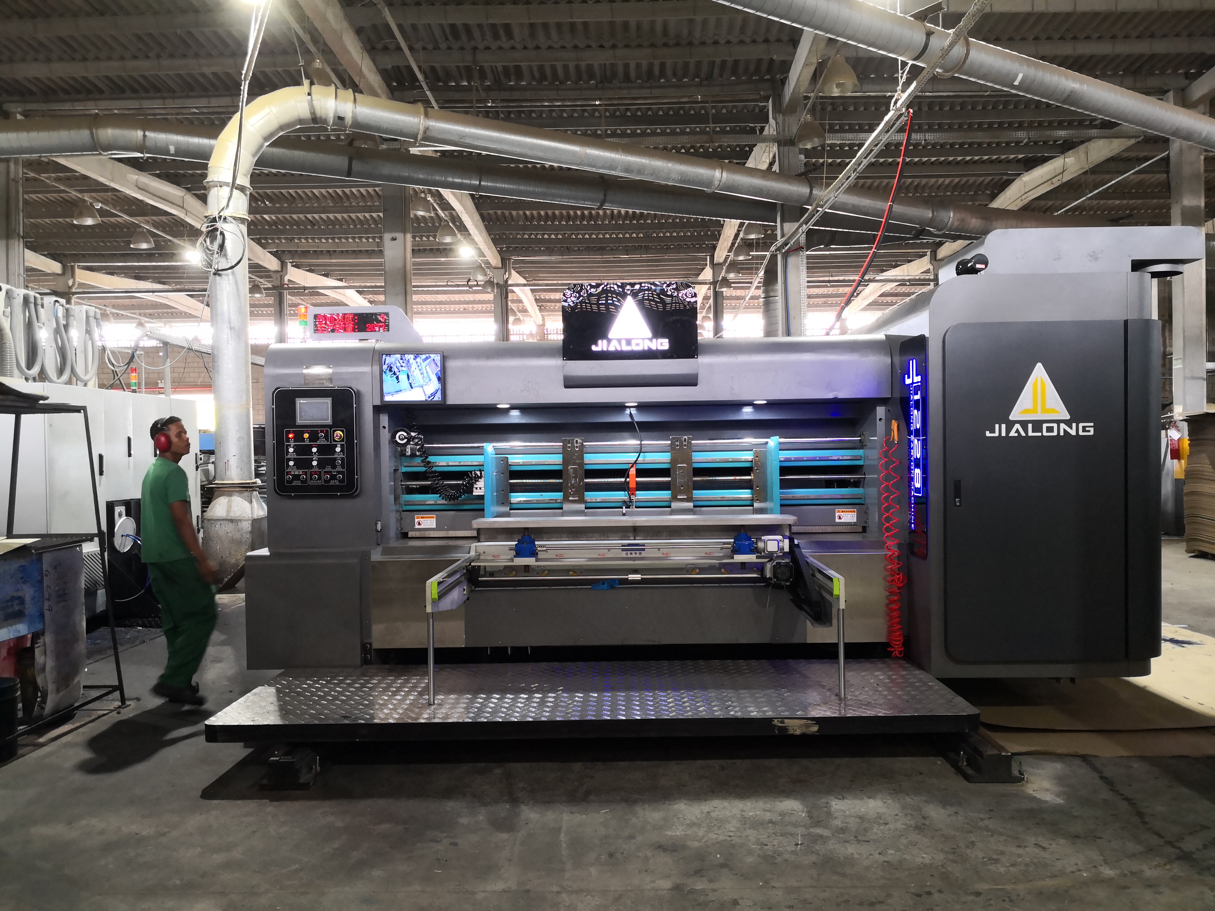 Printing and pasting box linkage line